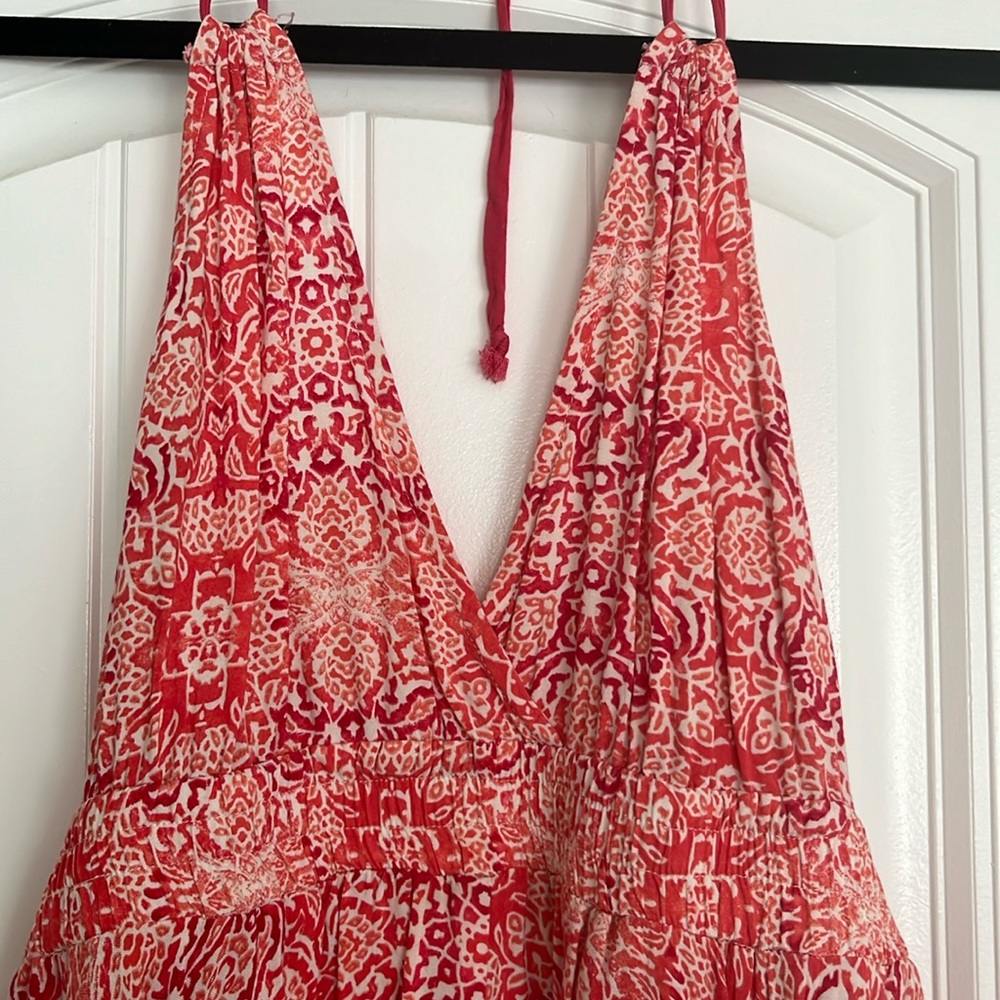 Pink flowy dress
